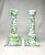 Pair of Modern Splatterware Ceramic Candlesticks For Sale - Image 4 of 10