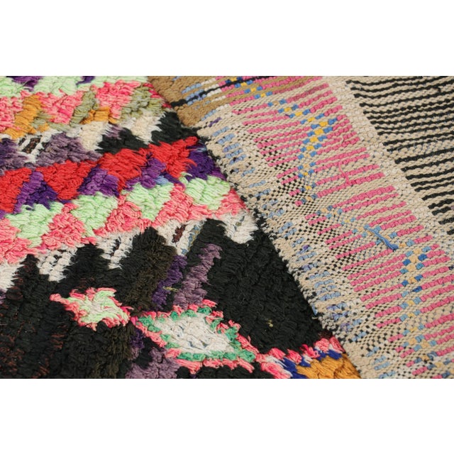 Textile Vintage Moroccan Rug With Colorful Medallions and Patterns, From Rug & Kilim For Sale - Image 7 of 7