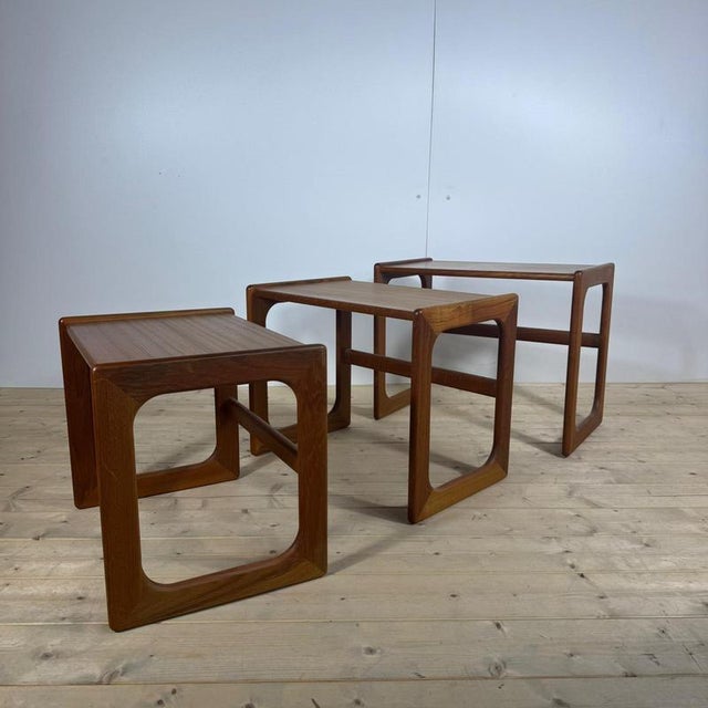 Nesting Tables in Teak, Denmark, 1960s, Set of 3 For Sale - Image 5 of 9