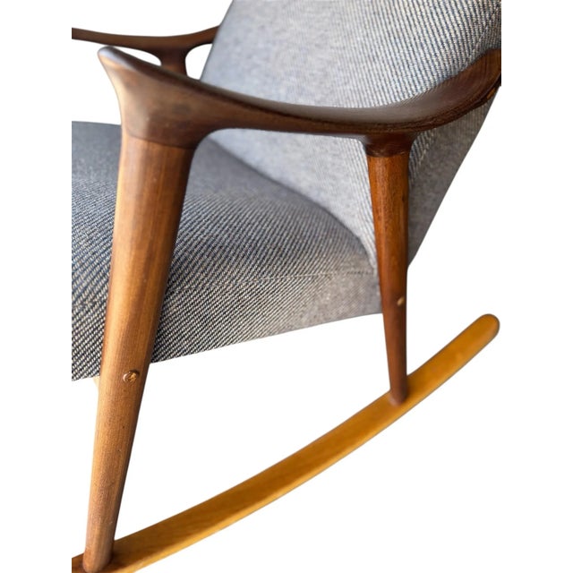 Wood 1960s Ingmar Relling for Westnofa Rocking Chair For Sale - Image 7 of 7