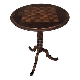 Neoclassical Italian Walnut Inlay Game Table, 1970s For Sale