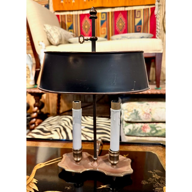 Pair Early 20th Century Bouillotte Lamps, C. 1920-1930 For Sale - Image 4 of 9