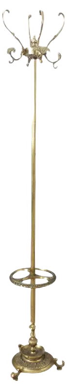 Large Vintage Messing Coat Rack, 1960s