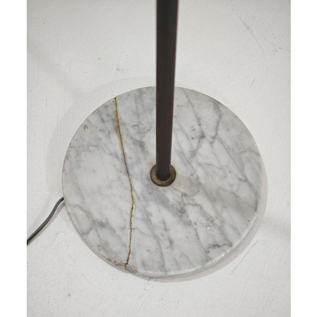 Italian Brass and Marble Floor Lamp, 1950s For Sale - Image 14 of 17