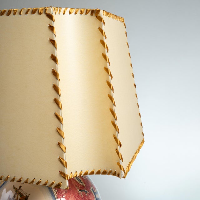 Ceramic Italian Earthenware Table Lamp, 1930s For Sale - Image 7 of 10