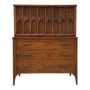 Mid 20th Century Kent Coffey Perspecta Highboy With Rosewood