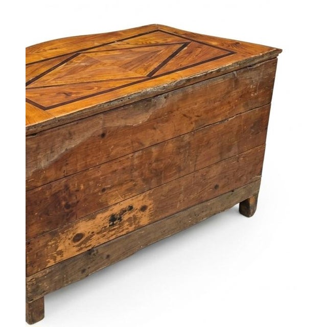 French Walnut 3-Drawer Serpentine Commode (often referred to as a Dauphiné Commode featuring intricate marquetry panels).