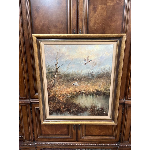 1930s Oil Painting by German Artist Hans Hansung For Sale - Image 11 of 11
