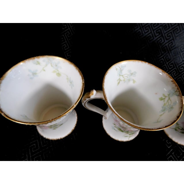 1900s imoges Gerard, Dufraisseix & Abbot Chocolate Cups - Set of 4 For Sale - Image 10 of 12