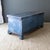 Rustic Blue Painted Cedar Blanket Chest Trunk With Empire C Curved Feet For Sale - Image 10 of 17