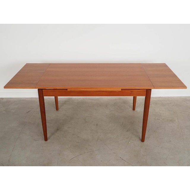 Wood Danish Teak Table, 1970s For Sale - Image 7 of 10