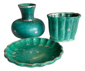 Vintage Ceramic Pieces by Wilhelm Kage for Gustavsberg, 1950s, Set of 3