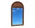 1970's Waterfall Rattan Arch Mirror Manner of Gabriela Crespi sold as found previoulsy owned and used in good condition