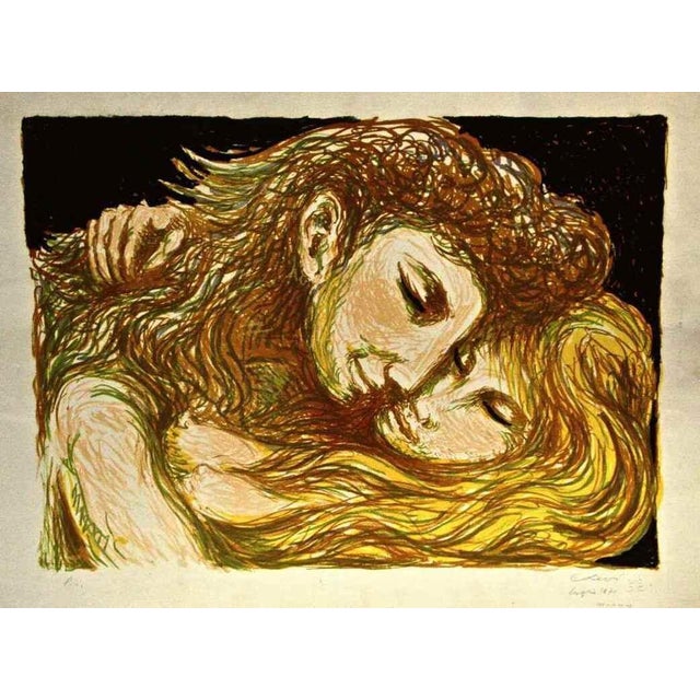 Lithograph on paper. Hand Signed. Artist's Proof. Very good condition. This piece is attributed to the mentioned...