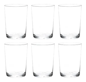 Crystal Water Glasses by Deborah Ehrlich, Hand Blown in Sweden - Set of 6