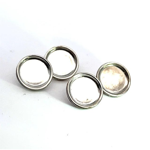 1990s Tiffany & Co Estate Antique Buttons Sterling Silver, 4 Pieces For Sale In New York - Image 6 of 7