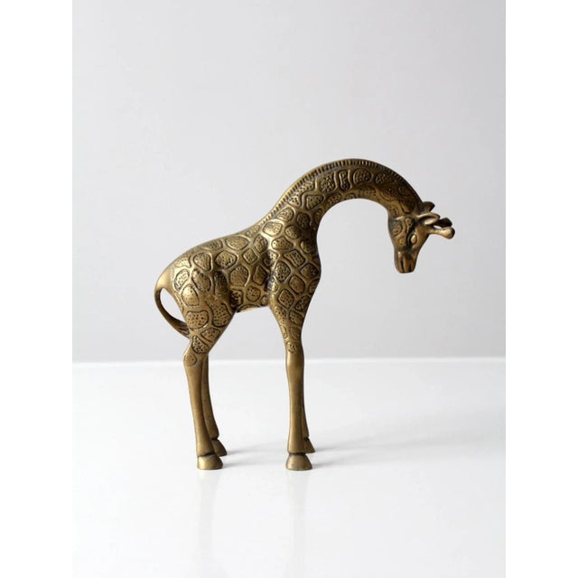 Mid 20th Century Mid-Century Brass Giraffe For Sale - Image 5 of 12