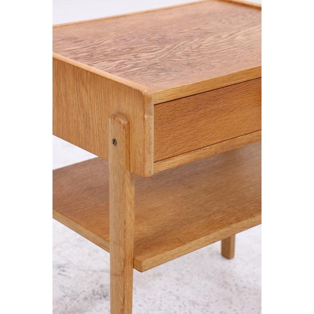 Wood Mid-Century Oak Nightstand, 1960s For Sale - Image 7 of 13