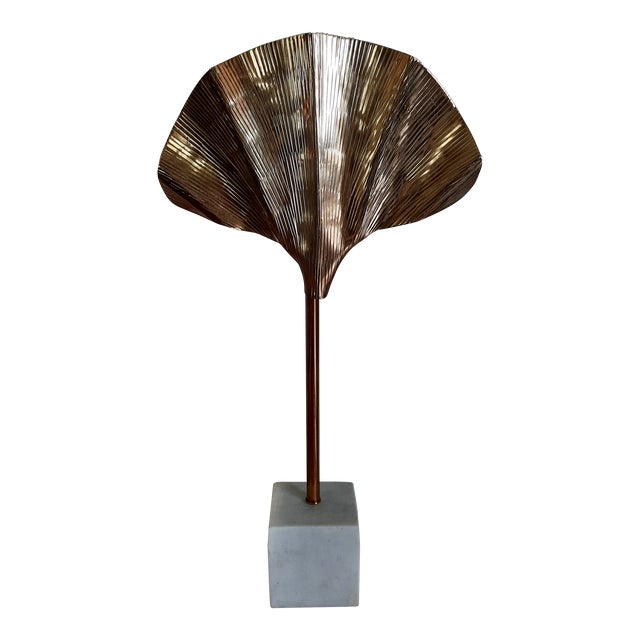 Scallop Fan Table Lamp For Sale