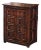 Early 18th Century Spanish Catalan Carved Walnut Two-Door Buffet Cabinet For Sale