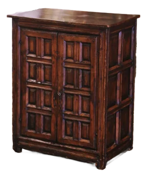 Early 18th Century Spanish Catalan Carved Walnut Two-Door Buffet Cabinet
