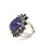 Bochic "Capri" Natural Tanzanite & Diamonds Vintage Retro Ring Set In 18K & Silver For Sale - Image 12 of 18