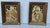 Antique Canton lacquerware. Two small trays from the game set, now set to be hanging wall art. Just beautifully painted...