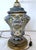 1960s Vintage 1960s Italian Majolica Urn Table Lamp With Hand-Painted Butterflies & Florals For Sale - Image 5 of 12