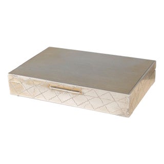Firenze Silver Box with Chisel and Burin For Sale