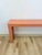 Vintage Salmon Laminate Narrow Console Sofa Table Postmodern Retro Slim For Sale - Image 4 of 12