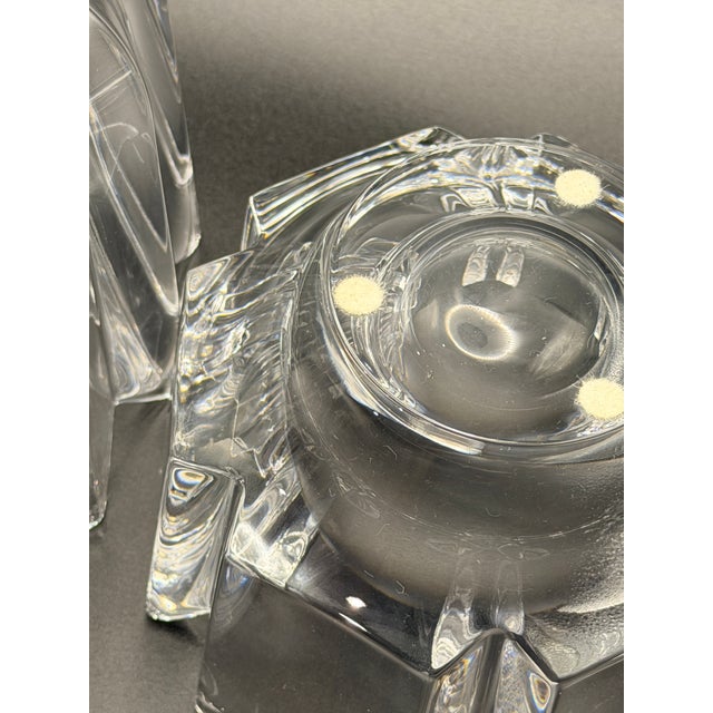 Orrefors Orrefors Jan Johansson “Fleur” Crystal Bowls – Set of 2 For Sale - Image 4 of 6