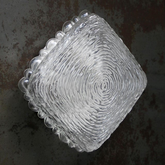 Mid-Century Modern Clear Glass Ceiling Lamp by Helena Tynell for Glashütte Limburg For Sale - Image 9 of 11