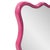 2020s Maya Rectangular Waved Edge Mirror in Glossy Hot Pink For Sale - Image 5 of 11