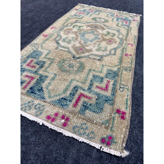 Early 21st Century Turkish Yastik Rug 1'4" x 2'7" For Sale - Image 5 of 5