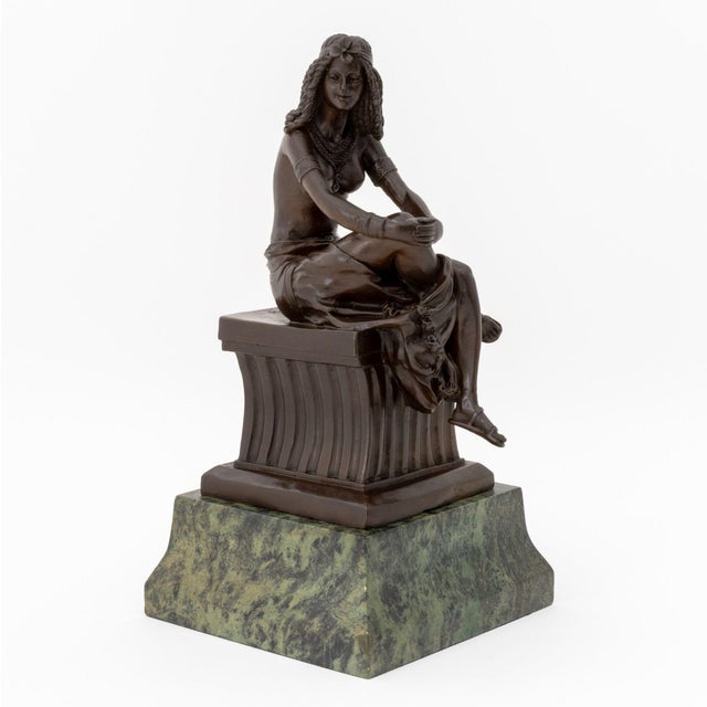 After d.h. Chiparus Cleopatra Patinated Bronze For Sale - Image 4 of 14