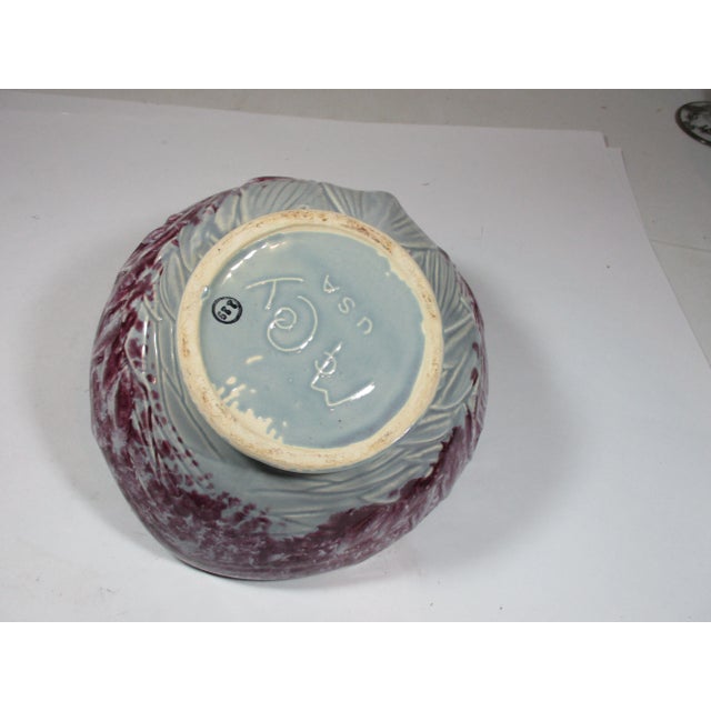 Gray McCoy Handled Leaf Bowl For Sale - Image 8 of 11