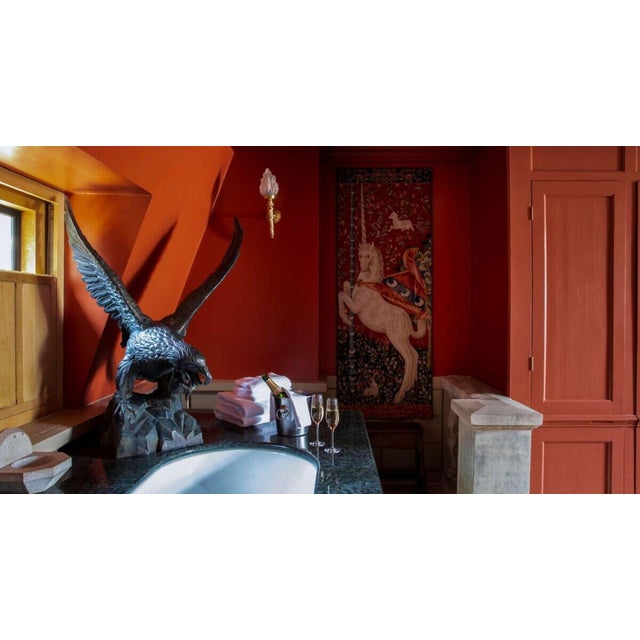 This beautiful tapestry is woven on a jacquard loom by skilled weavers, keeping alive the centuries old tradition of...