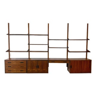 Regner Christensen Rosewood 4-Bay Modular Wall Unit System Danish Mid-Century Modern 1960s For Sale