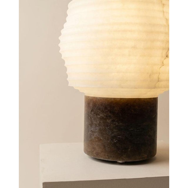 Papyrus Alabaster Table Lamp by Luis Gimeno For Sale - Image 9 of 9
