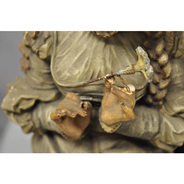 Antique French Renaissance Hennecke & Co "Faust & Marguerite" Plaster Statue For Sale - Image 14 of 18