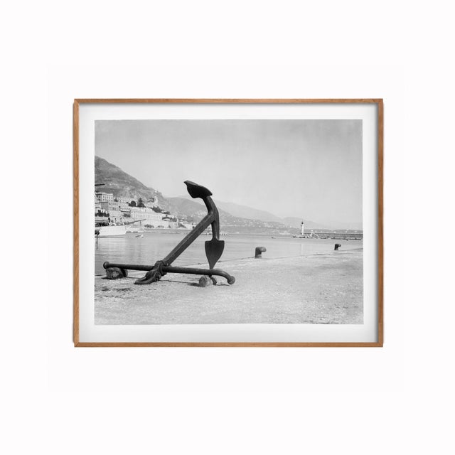 Anchor on Beach in Monte Carlo Vintage Photo For Sale - Image 4 of 6
