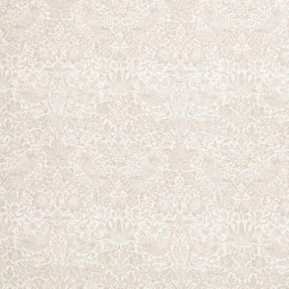 Morris & Co. Pure Strawberry Thief Sheer WW Fabric in Linen For Sale