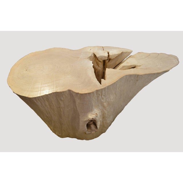 Contemporary Andrianna Shamaris St. Barts Teak Wood Console For Sale - Image 3 of 5