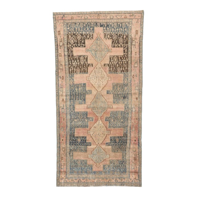 Early 20th Century Antique Persian Malayer Rug - 03'11 X 07'10 For Sale