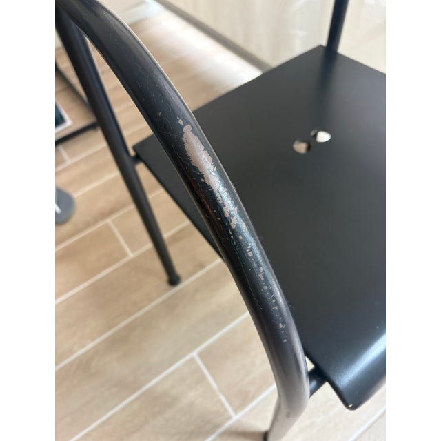 Black 1980s Philipe Stark Spanish Francesca Chair For Sale - Image 8 of 8