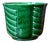 Art Deco Emerald Green Octagonal Ceramic Planter from Longchamp, 1960s For Sale