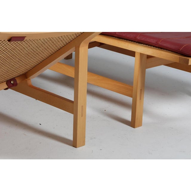 Brown Chaise Lounge in Leather by Rud Thygesen & Johnny Sørensen For Sale - Image 8 of 9