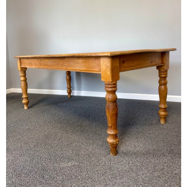 19th Century English Pine Table For Sale - Image 4 of 10