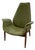 Vintage Adrian Pearsall for Craft Associates Sculptural Green Vinyl Lounge Chair | Mid-Century Modern For Sale