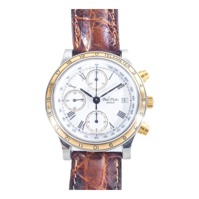 Telemeter Chronograph Wristwatch from Paul Picot For Sale